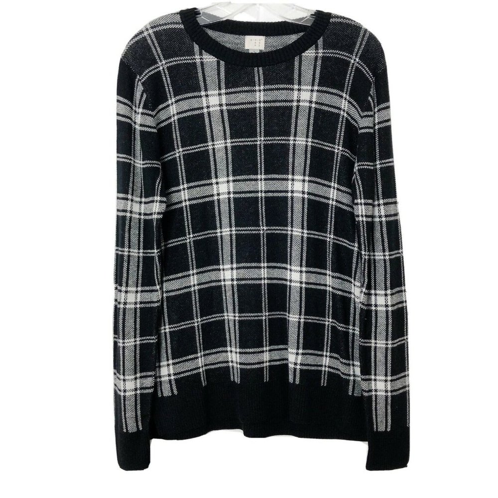 3/$20 A New Day Target Crew Neck Sweater Plaid Lrg
